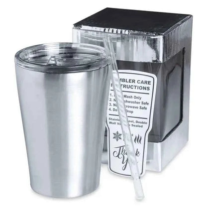 12oz kids stainless steel tumbler with straw - DD Discount Sales