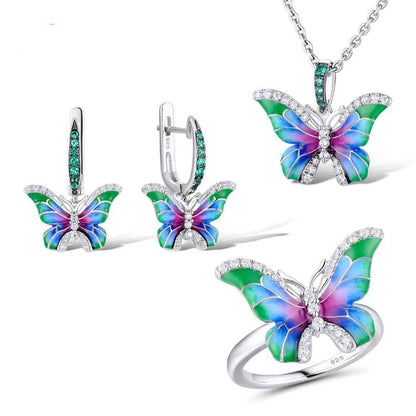 Colorful Epoxy Butterfly Ring Enamel Paint Set - DD Discount Sales