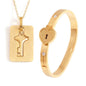 Men And Women Couple Love Lock Alloy Bracelet - DD Discount Sales