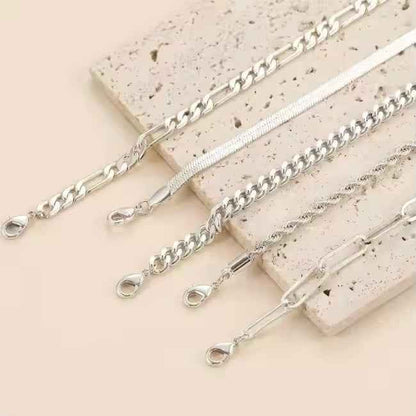 5pcs Silver Bracelets For Women, 14K Silver Plated Dainty Bracelets Set For Women Trendy Adjustable Stackable Bracelets - DD Discount Sales