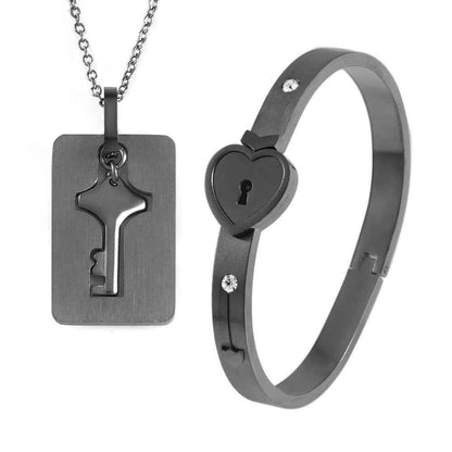 Men And Women Couple Love Lock Alloy Bracelet - DD Discount Sales