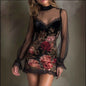 Sexy Lace Trim Patchwork Dress - DD Discount Sales