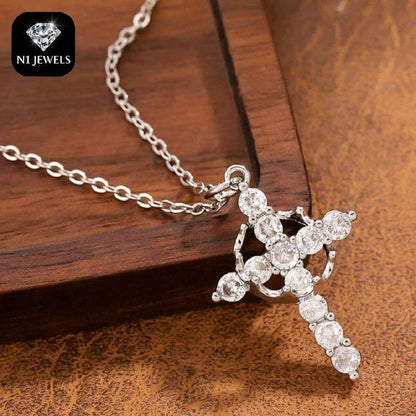 Christian Religious Symbola Drop Classic Crown & Cross Pendant Choker Easter Necklace For Women & Men & Girls Pretty Crown Cross Necklace For Daily Party Clothing Decor Trendy All-match & Exquisite Je - DD Discount Sales