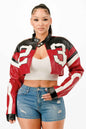 Cropped Moto Jacket - DD Discount Sales
