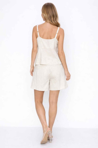 Fresh 100% Linen Set Top And Shorts - DD Discount Sales