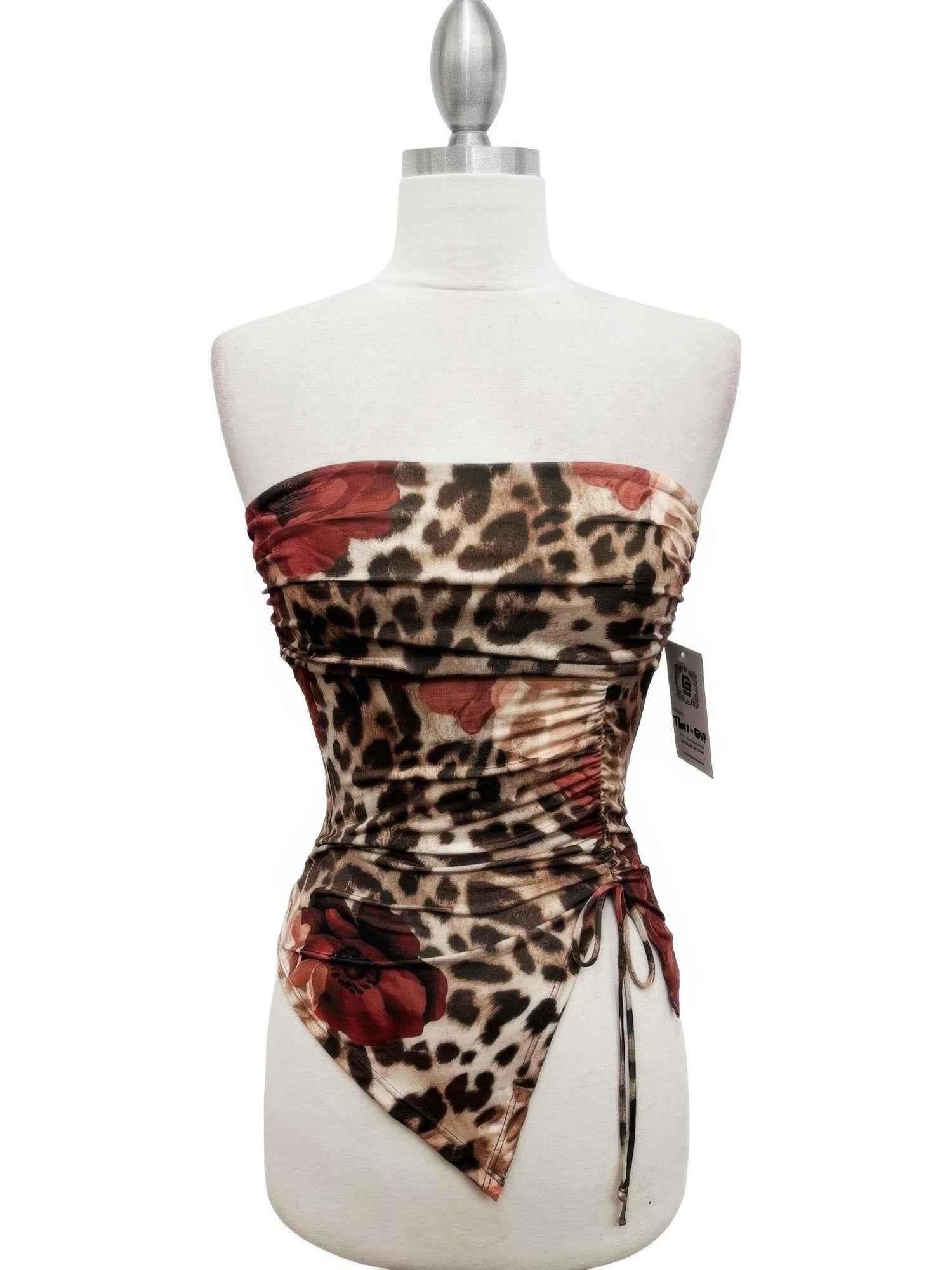 Savanna Rose Asymmetrical Tube Top - DD Discount Sales