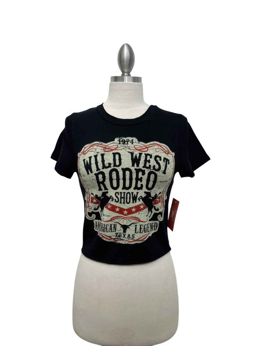 Wild West Rodeo Graphic Crop Tee - DD Discount Sales