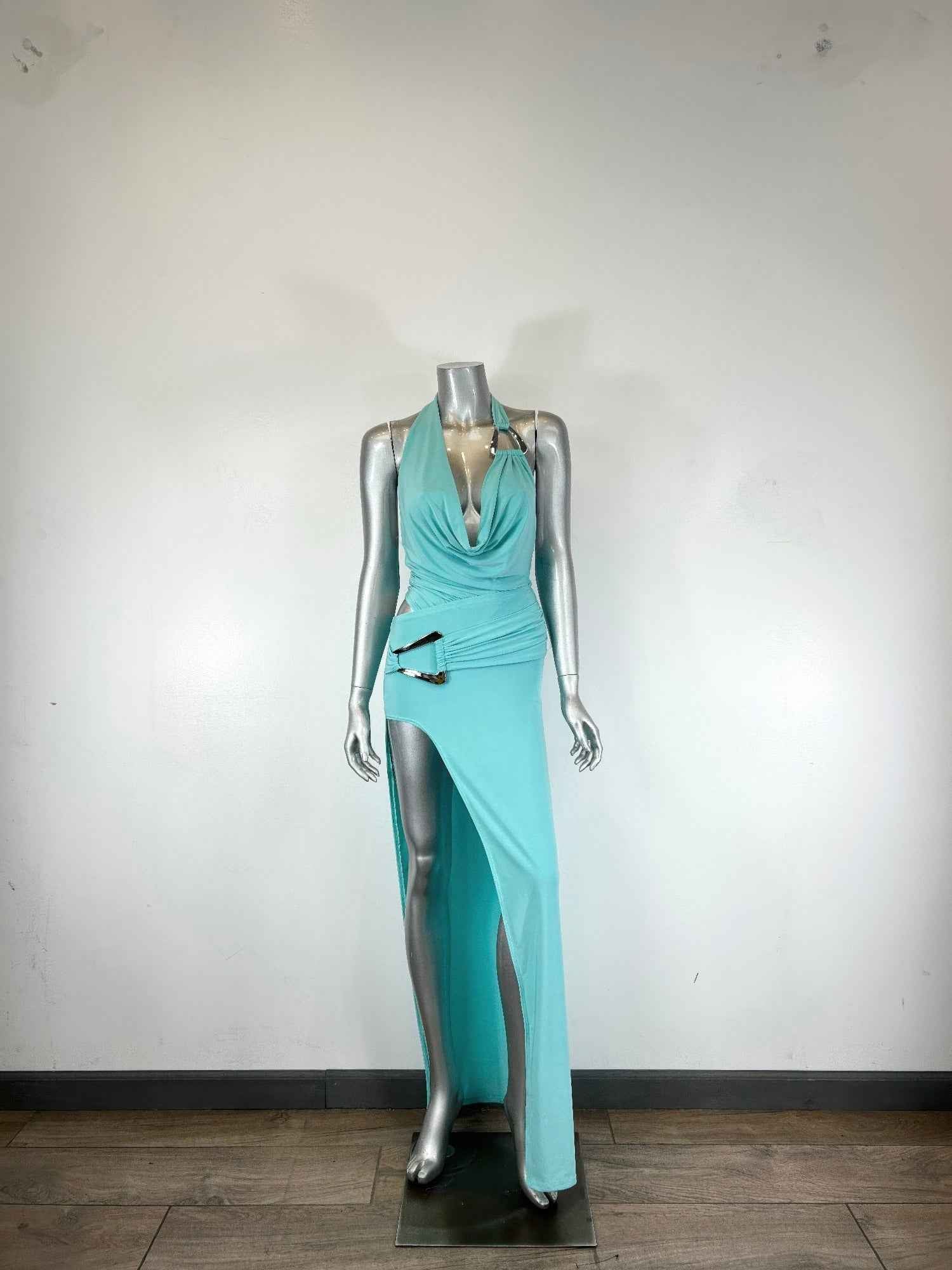 Body Suit Skirt Set Halter Neck Tie - DD Discount Sales
