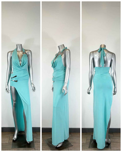 Body Suit Skirt Set Halter Neck Tie - DD Discount Sales