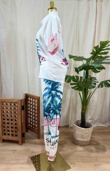 San Juan Palms Two-piece Set - DD Discount Sales