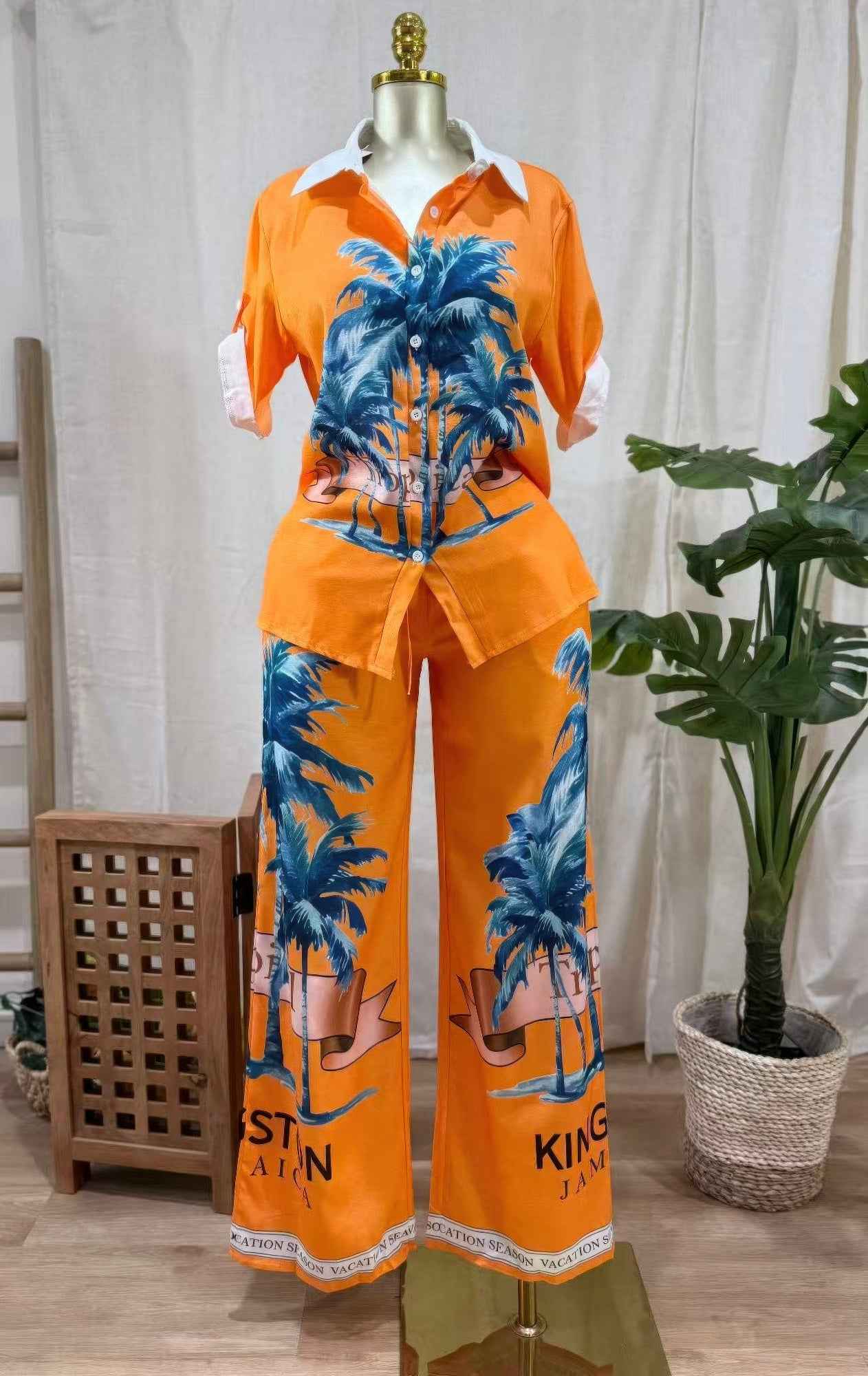 Kingston Palms Two-piece Set - DD Discount Sales