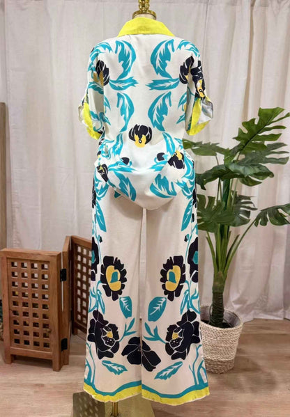 Lime Bloom Two-piece Set - DD Discount Sales