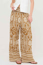 Smocked Waist Floral Pants - DD Discount Sales