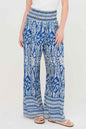 Smocked Waist Floral Pants - DD Discount Sales