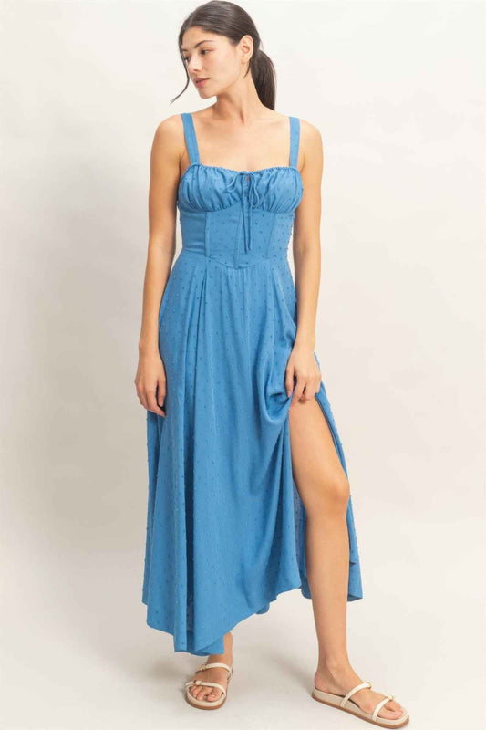 Boned Tie-back Dress - DD Discount Sales