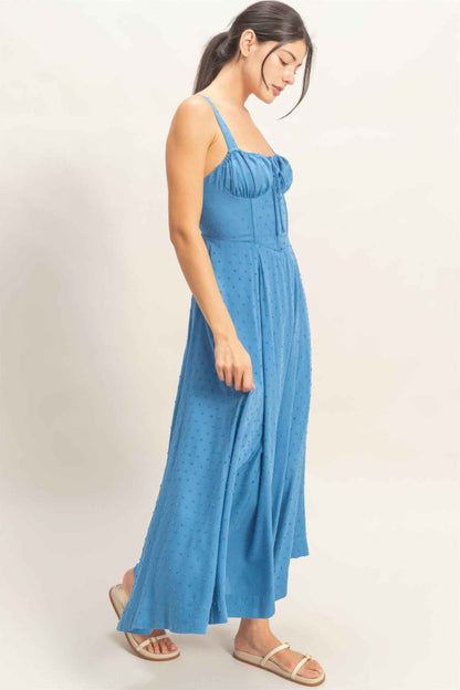 Boned Tie-back Dress - DD Discount Sales