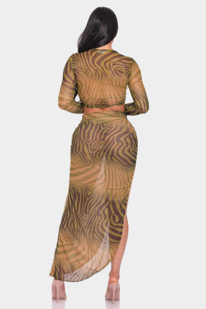 Top And Long Skirt Set - DD Discount Sales