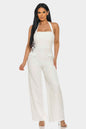Halter Neck Jumpsuit Whit Back Zipper - DD Discount Sales