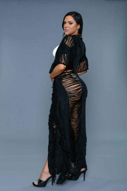 Vivian Cover Up Black - DD Discount Sales