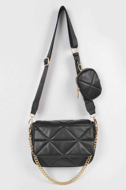 Quilted Crossbody Bag - DD Discount Sales