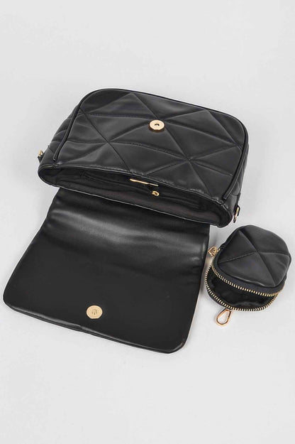 Quilted Crossbody Bag - DD Discount Sales