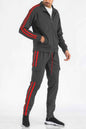 Two Stripe Utility Pocket Track Suit - DD Discount Sales