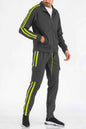Two Stripe Utility Pocket Track Suit - DD Discount Sales