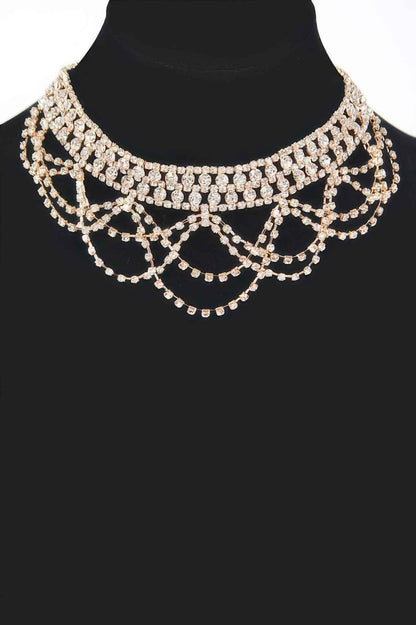 Rhinestone Necklace - DD Discount Sales