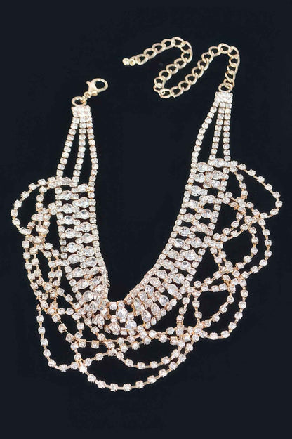 Rhinestone Necklace - DD Discount Sales