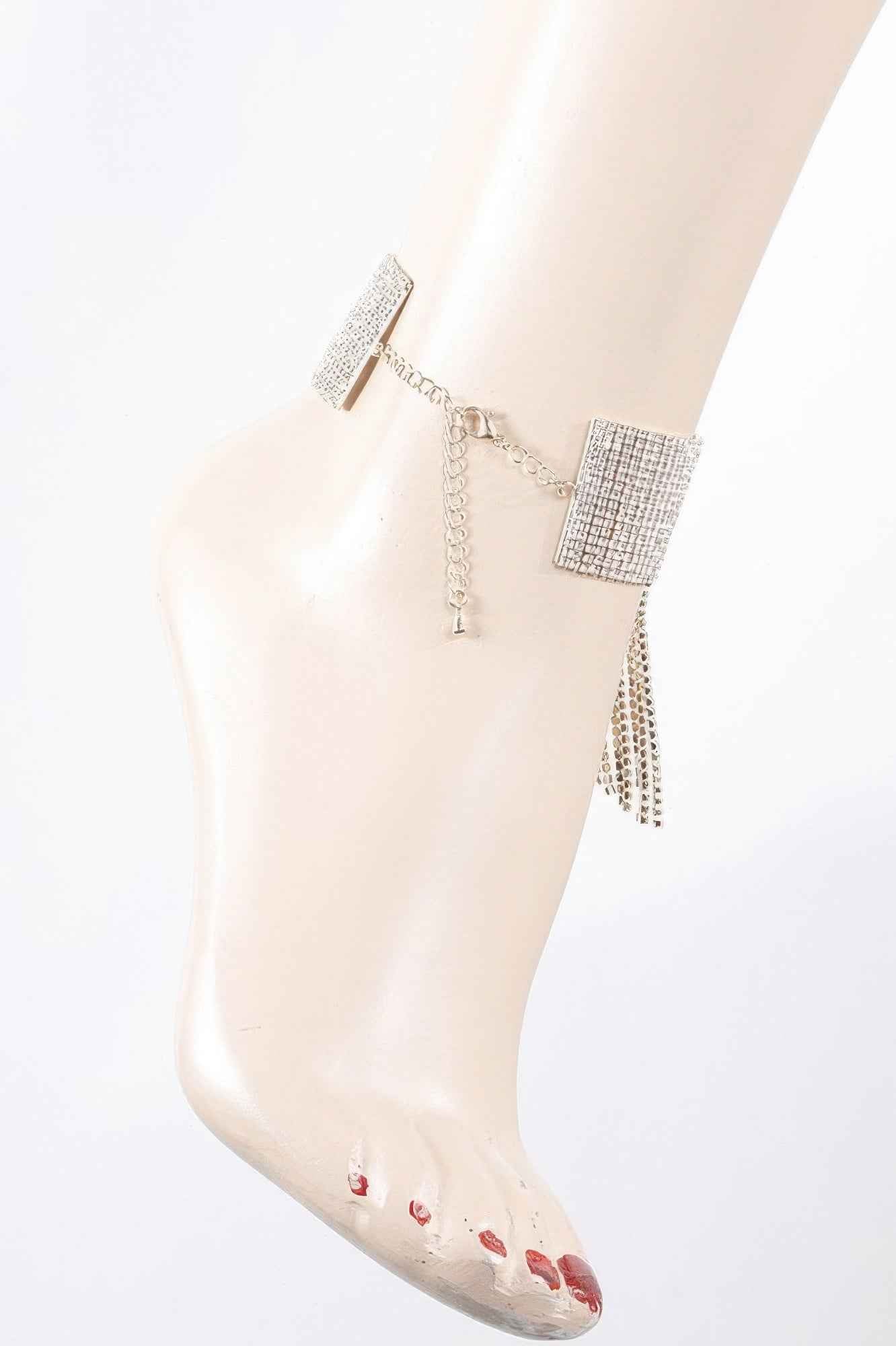 Jeweled Rhinestone Drop Anklet - DD Discount Sales
