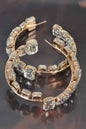 Stone Hoop Earring - DD Discount Sales