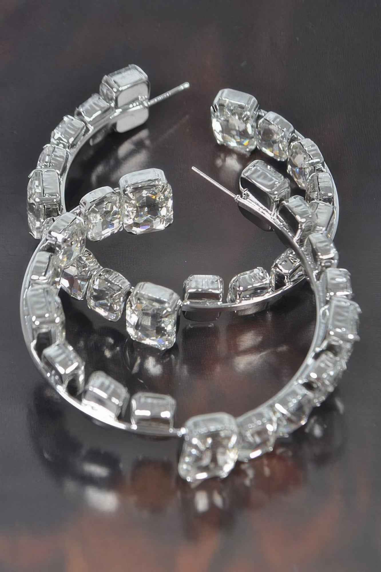 Stone Hoop Earring - DD Discount Sales