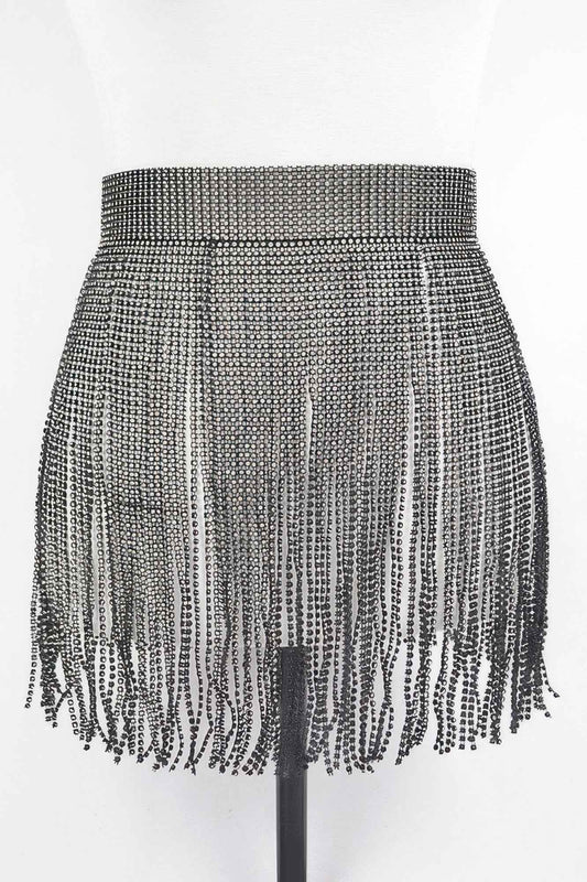 Rhinestone Fringe Belt - DD Discount Sales