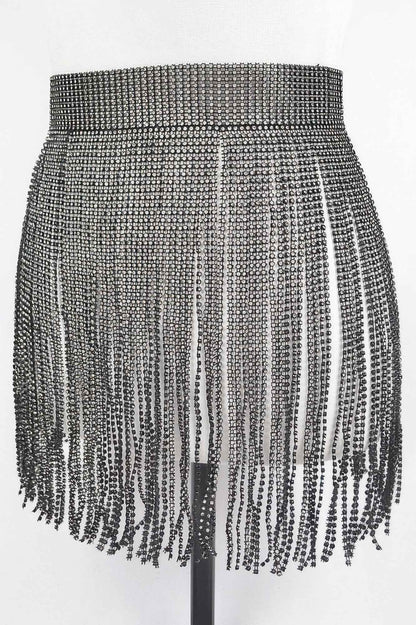 Rhinestone Fringe Belt - DD Discount Sales