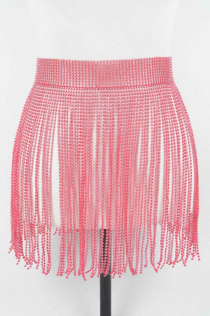 Rhinestone Fringe Belt - DD Discount Sales