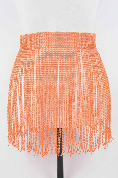 Rhinestone Fringe Belt - DD Discount Sales