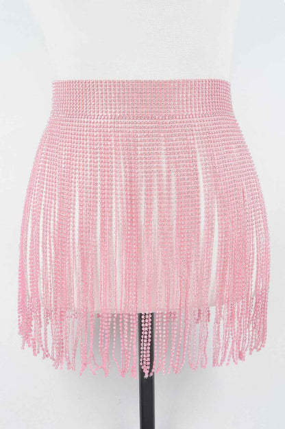 Rhinestone Fringe Belt - DD Discount Sales