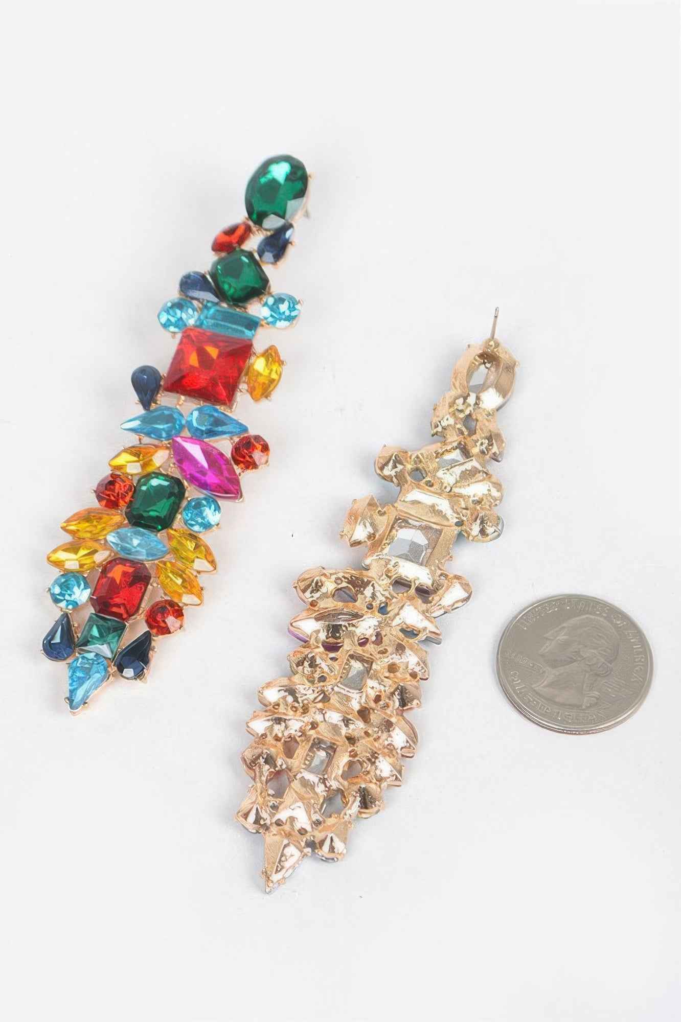 Multi Rhinestone Earring - DD Discount Sales