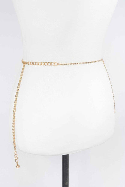 Fountains Of Rhinestone Belt - DD Discount Sales