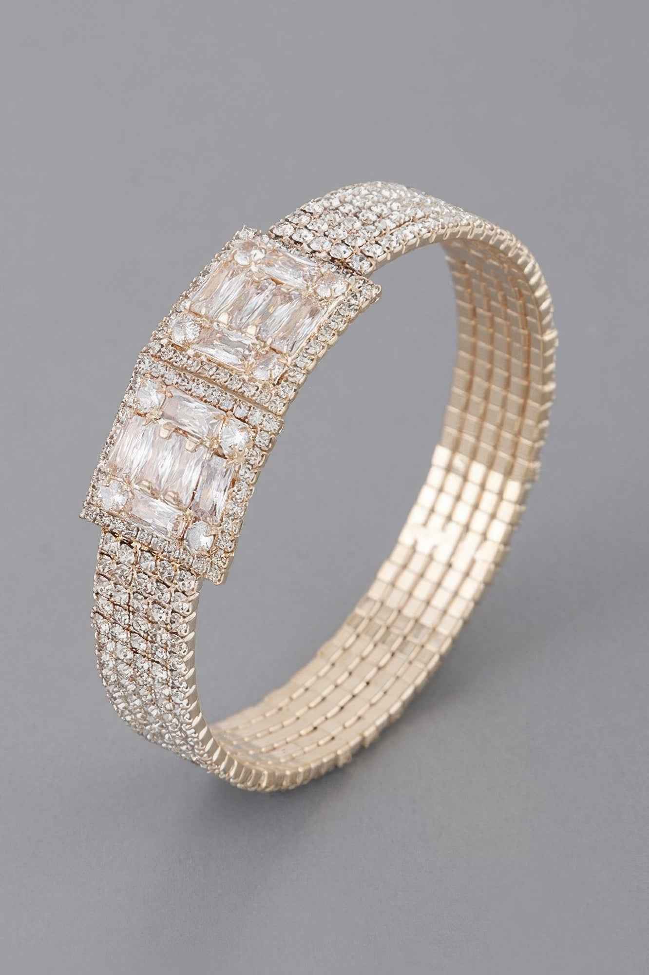 Crystal Block Bracelet - DD Discount Sales