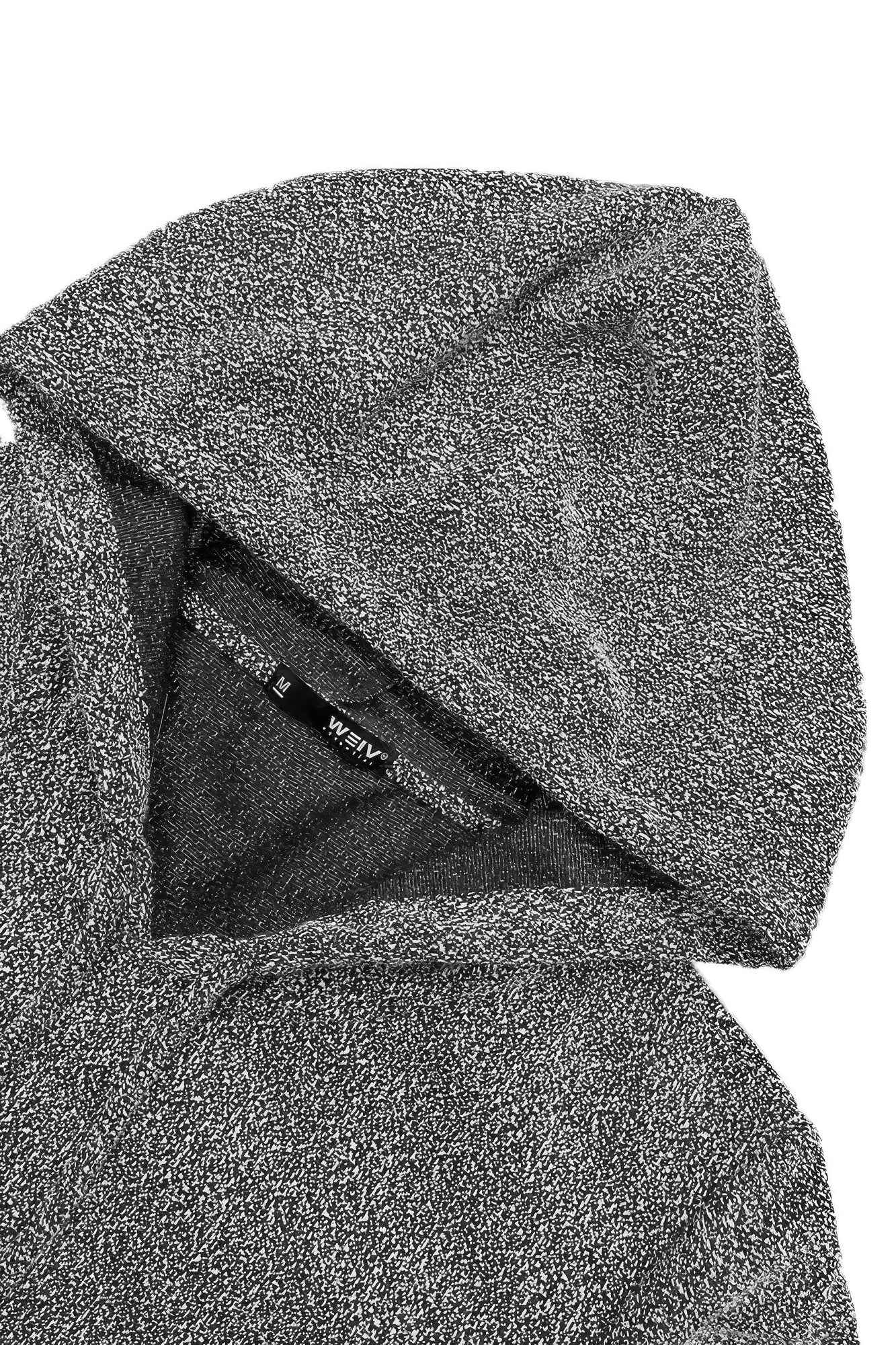 Static Marbled Short Sleeve Hoodie - DD Discount Sales