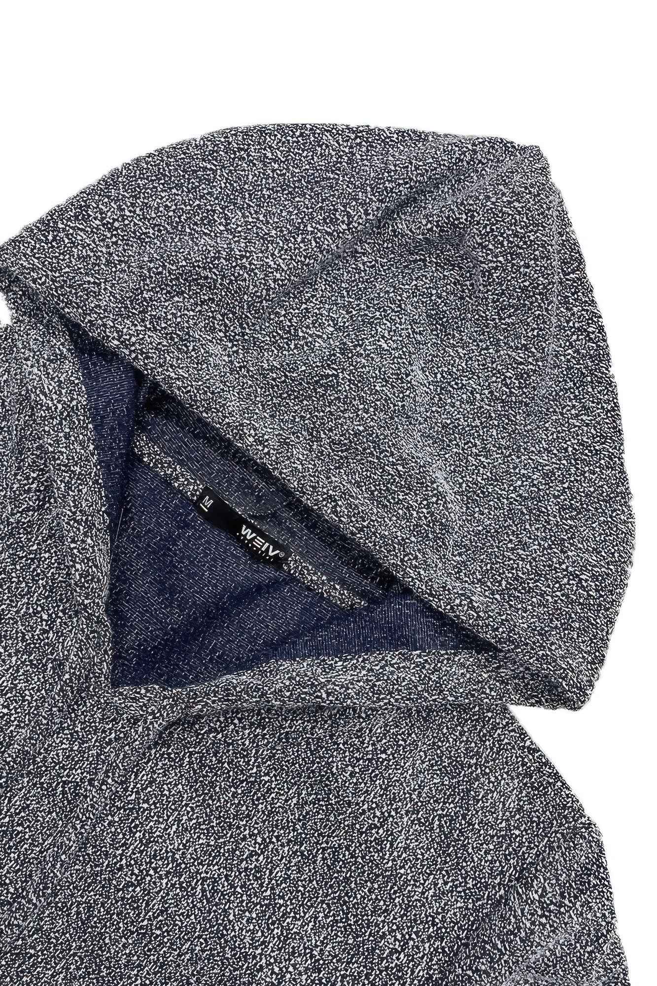 Static Marbled Short Sleeve Hoodie - DD Discount Sales