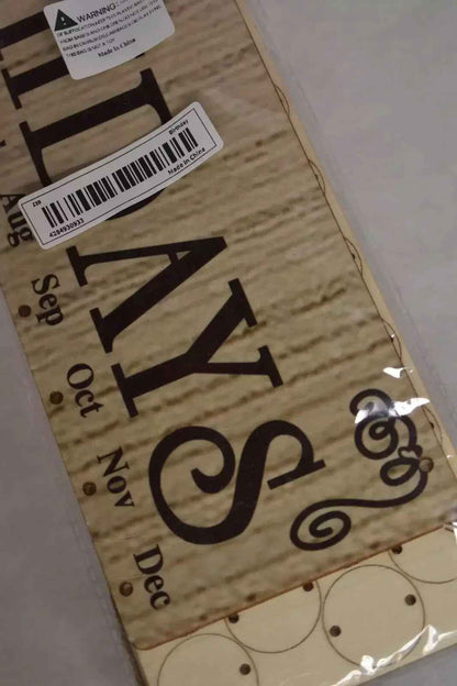 wooden birthday calendar - DD Discount Sales