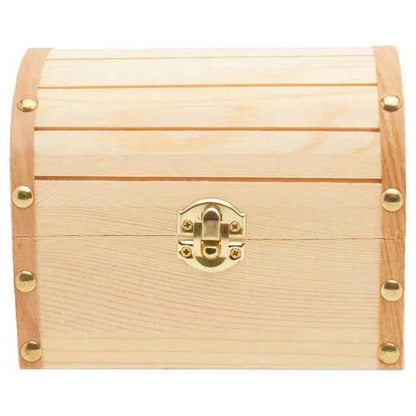Unfinished Wooden Treasure Chest - DD Discount Sales