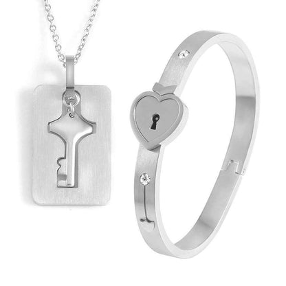 Men And Women Couple Love Lock Alloy Bracelet - DD Discount Sales