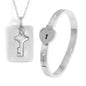 Men And Women Couple Love Lock Alloy Bracelet - DD Discount Sales